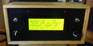 Front view of the Morse code decoder