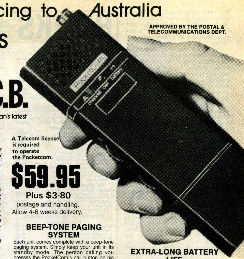 CBs and and the PocketCom Walkie Talkies in the 70's: My start in