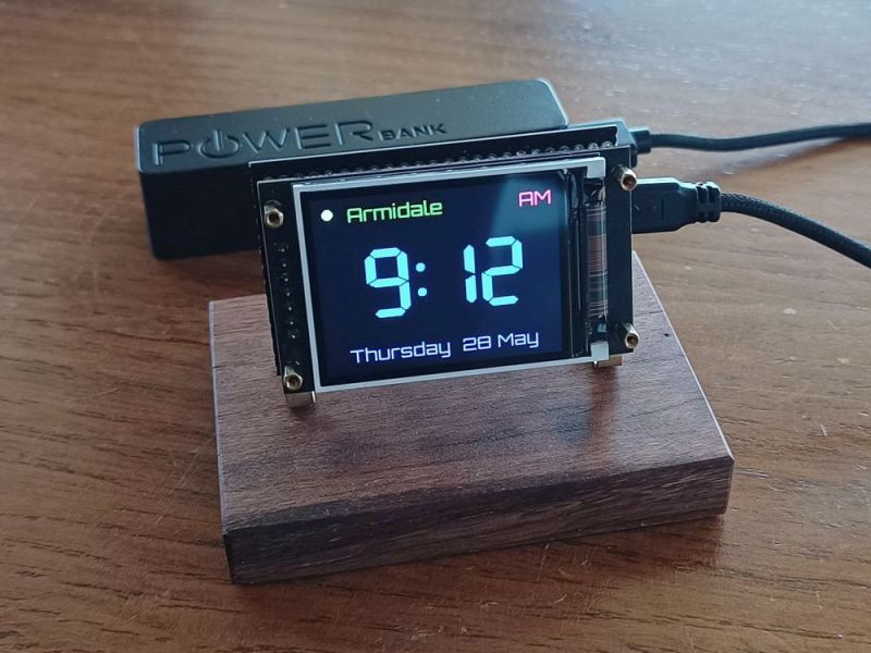 Building a Simple Internet Clock Using an ESP32 and ST7789&nbsp;LCD